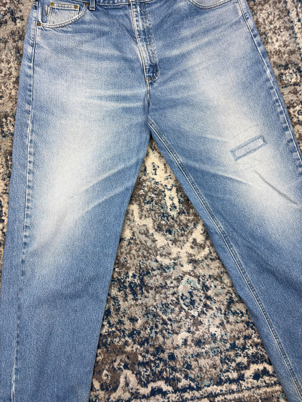 Vintage Carhartt Regular Fit Workwear Light Wash Denim Pants Size 38