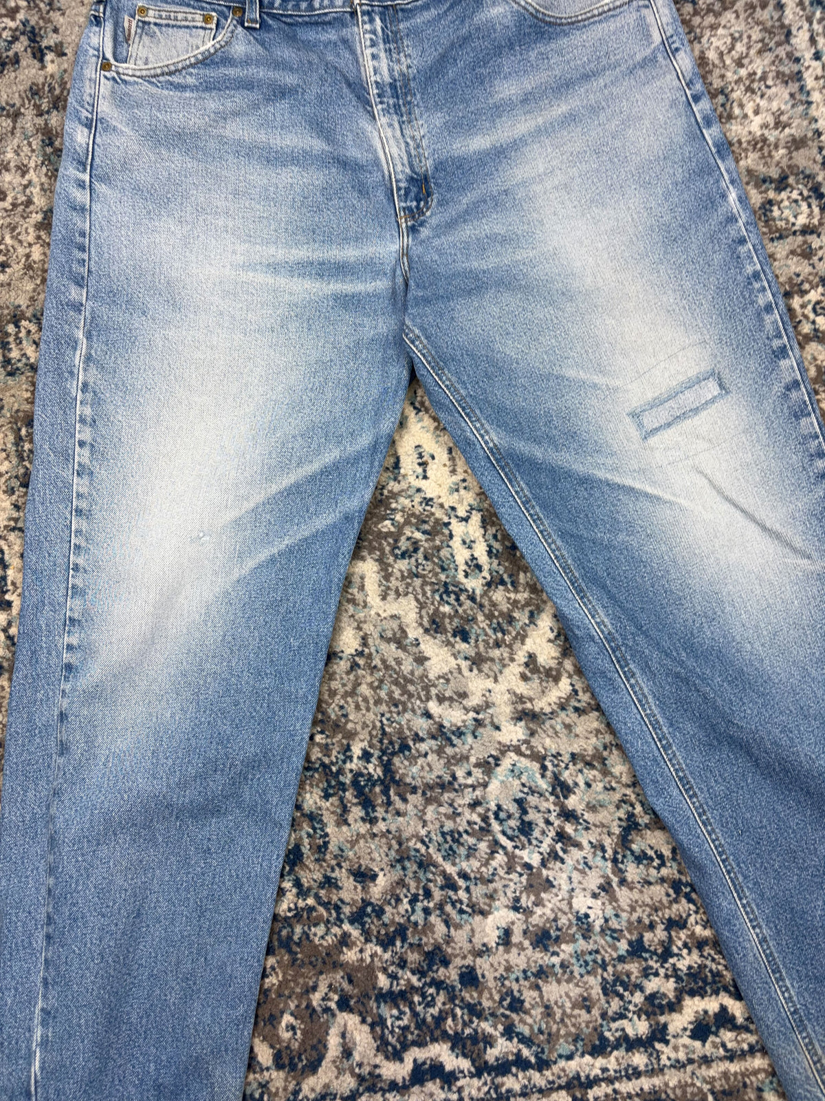 Vintage Carhartt Regular Fit Workwear Light Wash Denim Pants Size 38