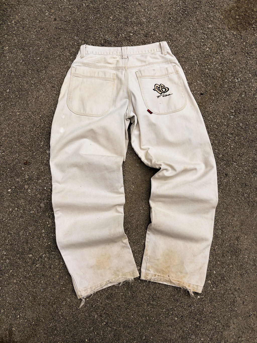 Vintage Y2K Fubu Embroidered Pocket Logo Workwear Style Pants Size 31
