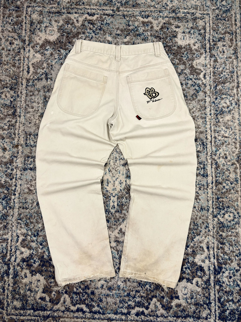 Vintage Y2K Fubu Embroidered Pocket Logo Workwear Style Pants Size 31