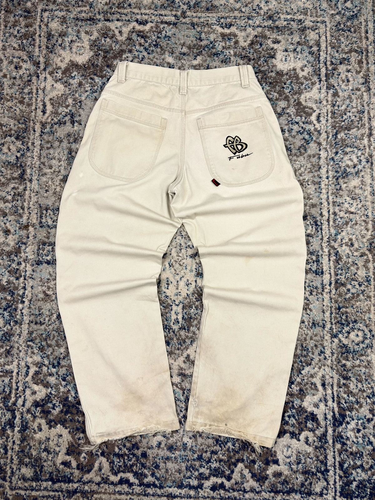 Vintage Y2K Fubu Embroidered Pocket Logo Workwear Style Pants Size 31