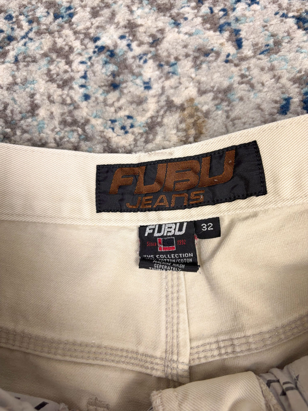 Vintage Y2K Fubu Embroidered Pocket Logo Workwear Style Pants Size 31