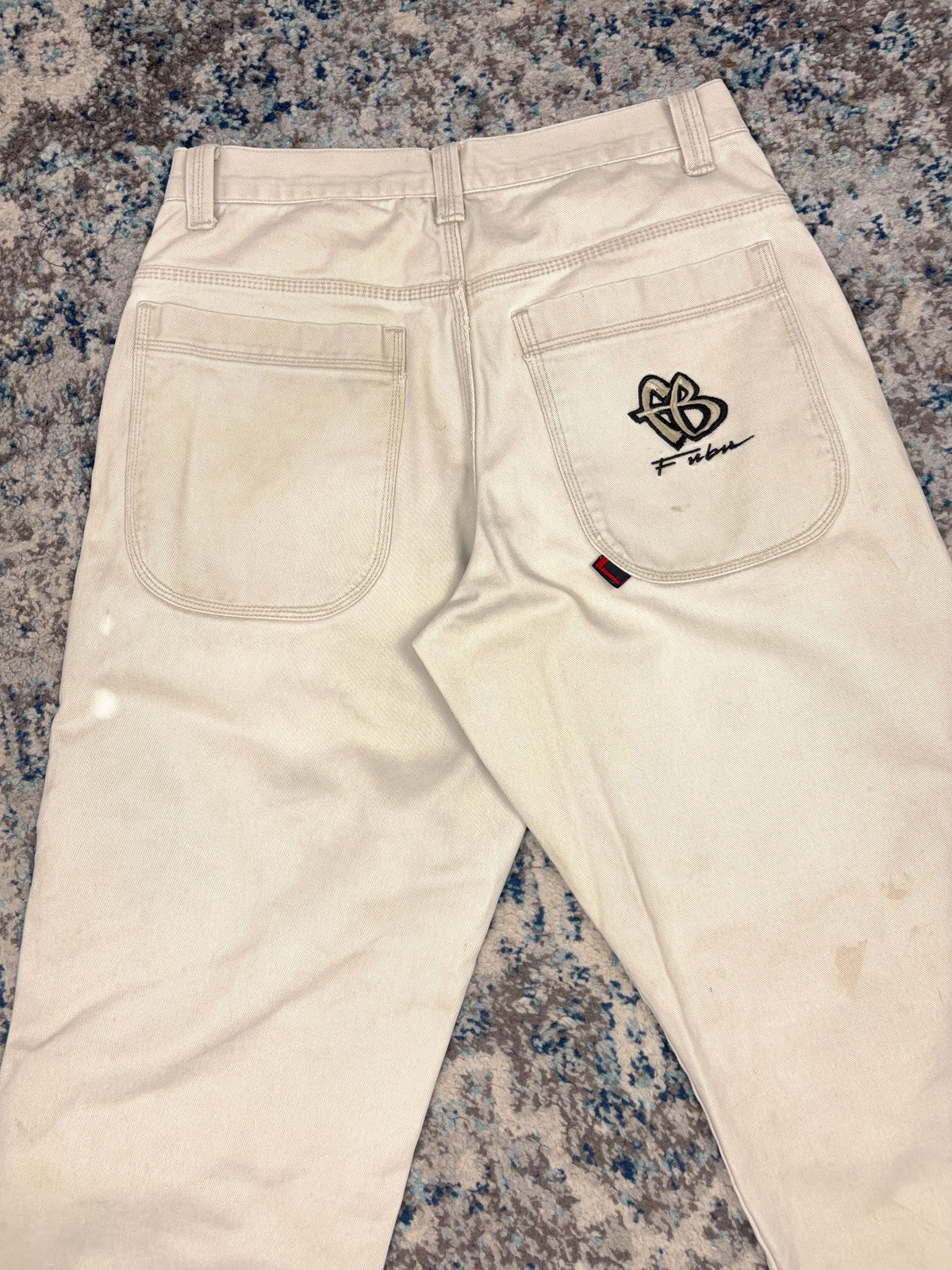 Vintage Y2K Fubu Embroidered Pocket Logo Workwear Style Pants Size 31