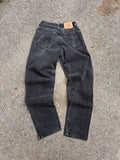 Vintage Levis 550 Red Tab Relaxed Fit Black Wash Denim Pants Size 30