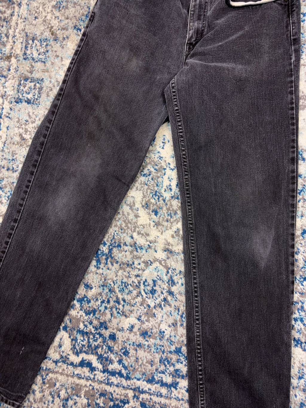 Vintage Levis 550 Red Tab Relaxed Fit Black Wash Denim Pants Size 30