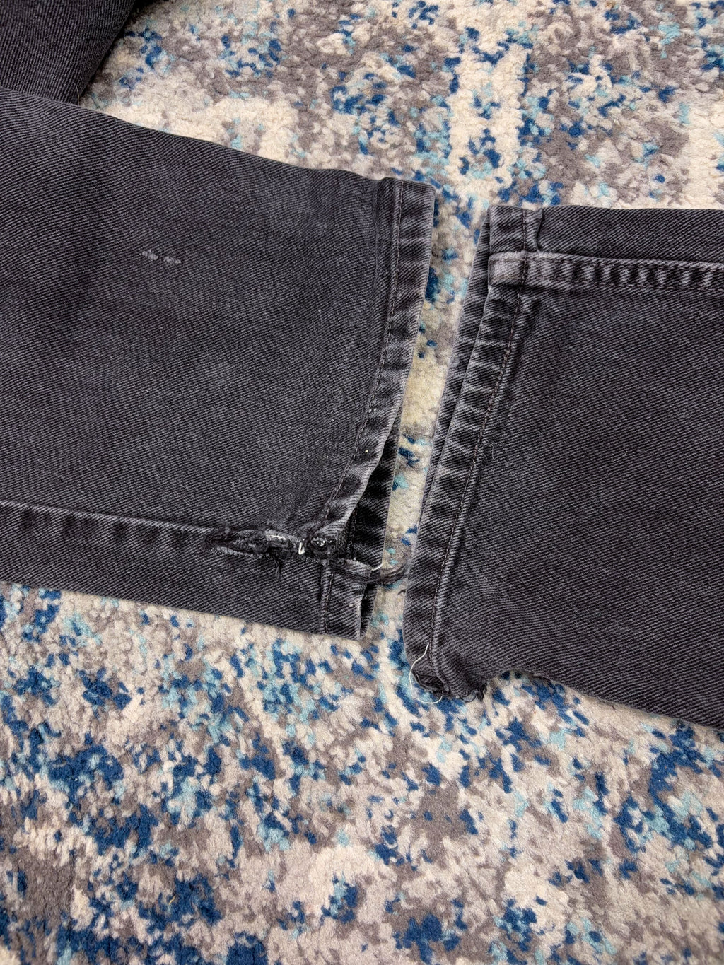 Vintage Levis 550 Red Tab Relaxed Fit Black Wash Denim Pants Size 30
