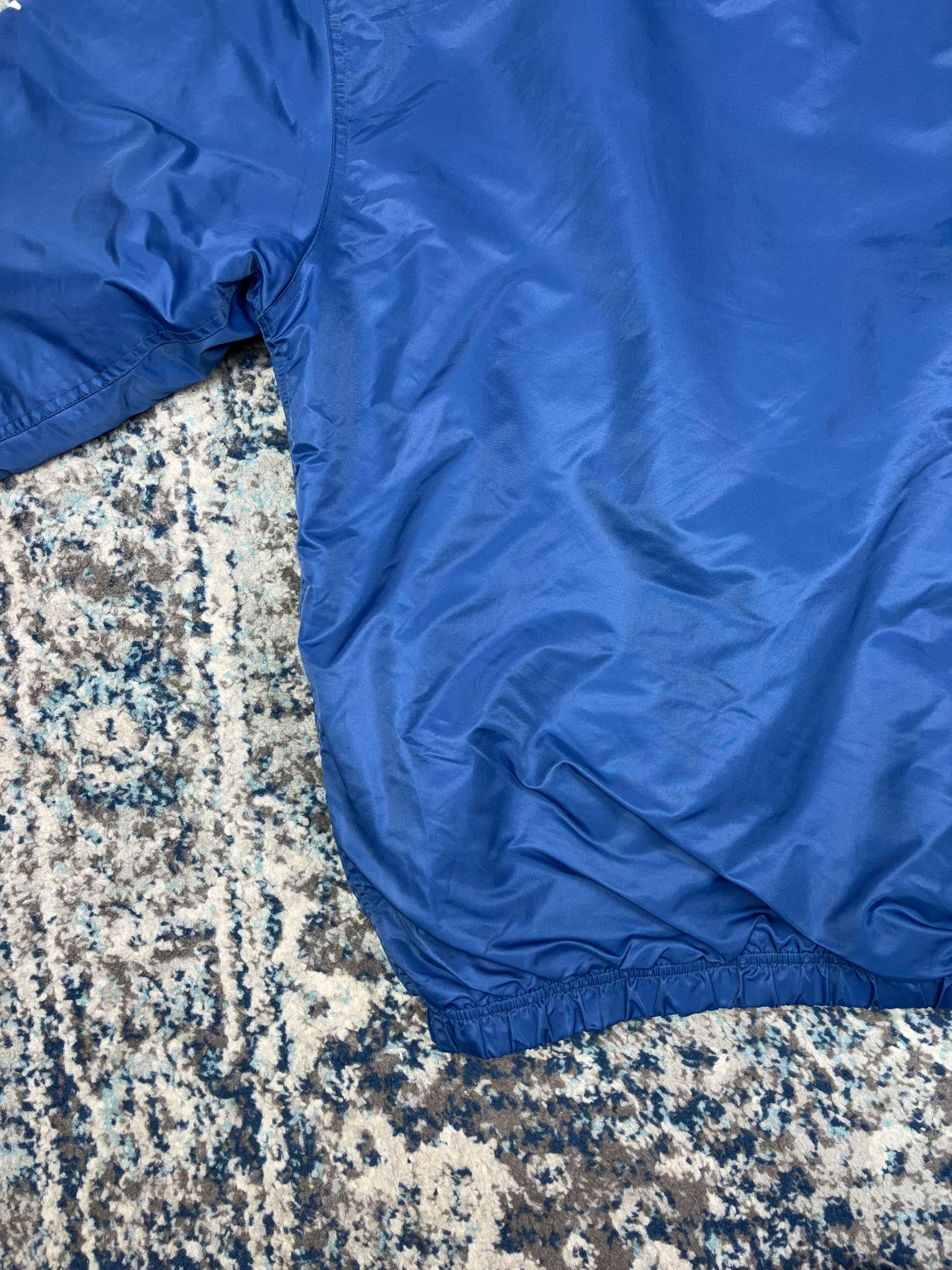Vintage Nike Embroidered Mini Swoosh Insulated Hooded Bomber Jacket Size Medium