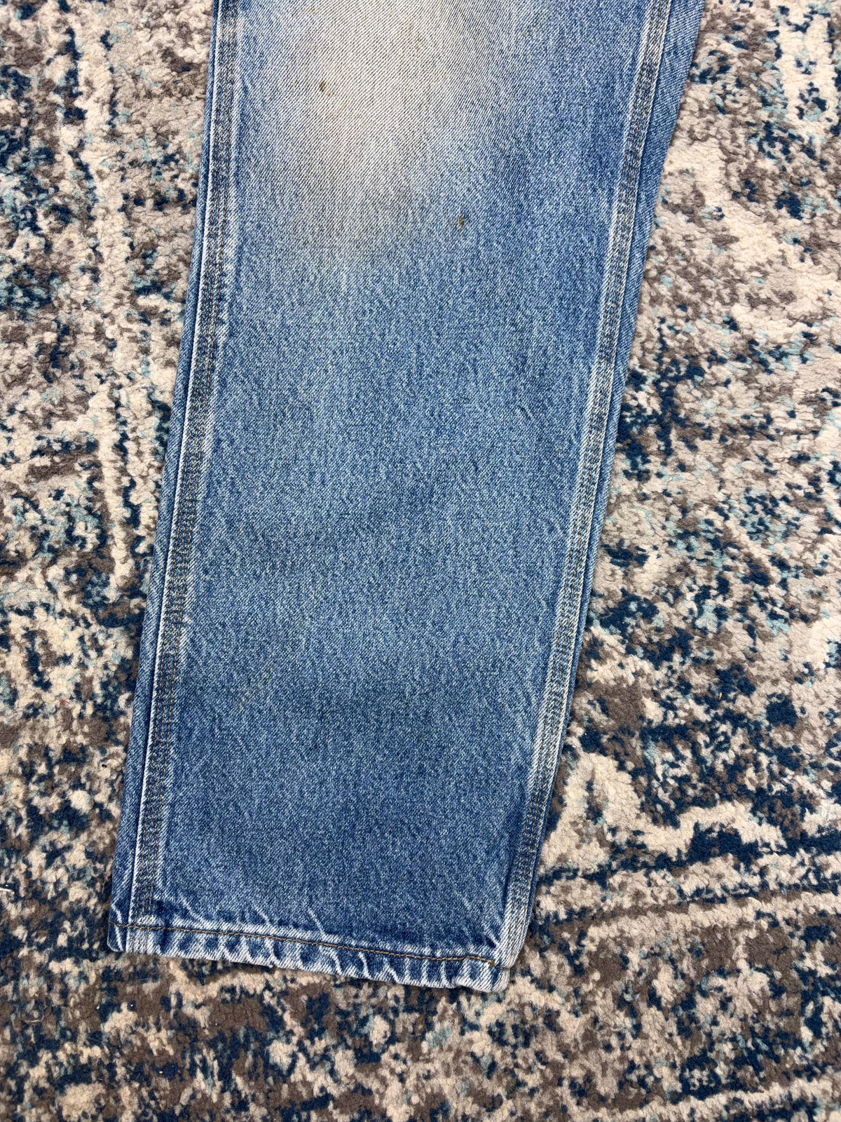Vintage Carhartt Relaxed Fit Medium Wash Denim Carpenter Pants Size 36