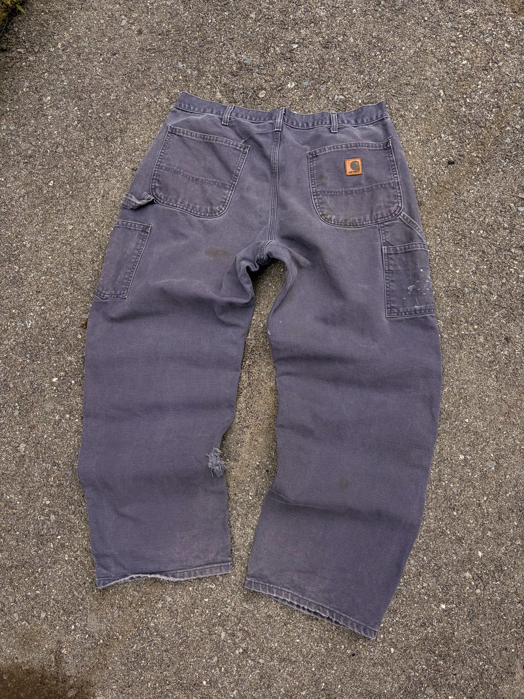 Vintage Carhartt Canvas Workwear Dungaree Fit Carpenter Pants Size 34