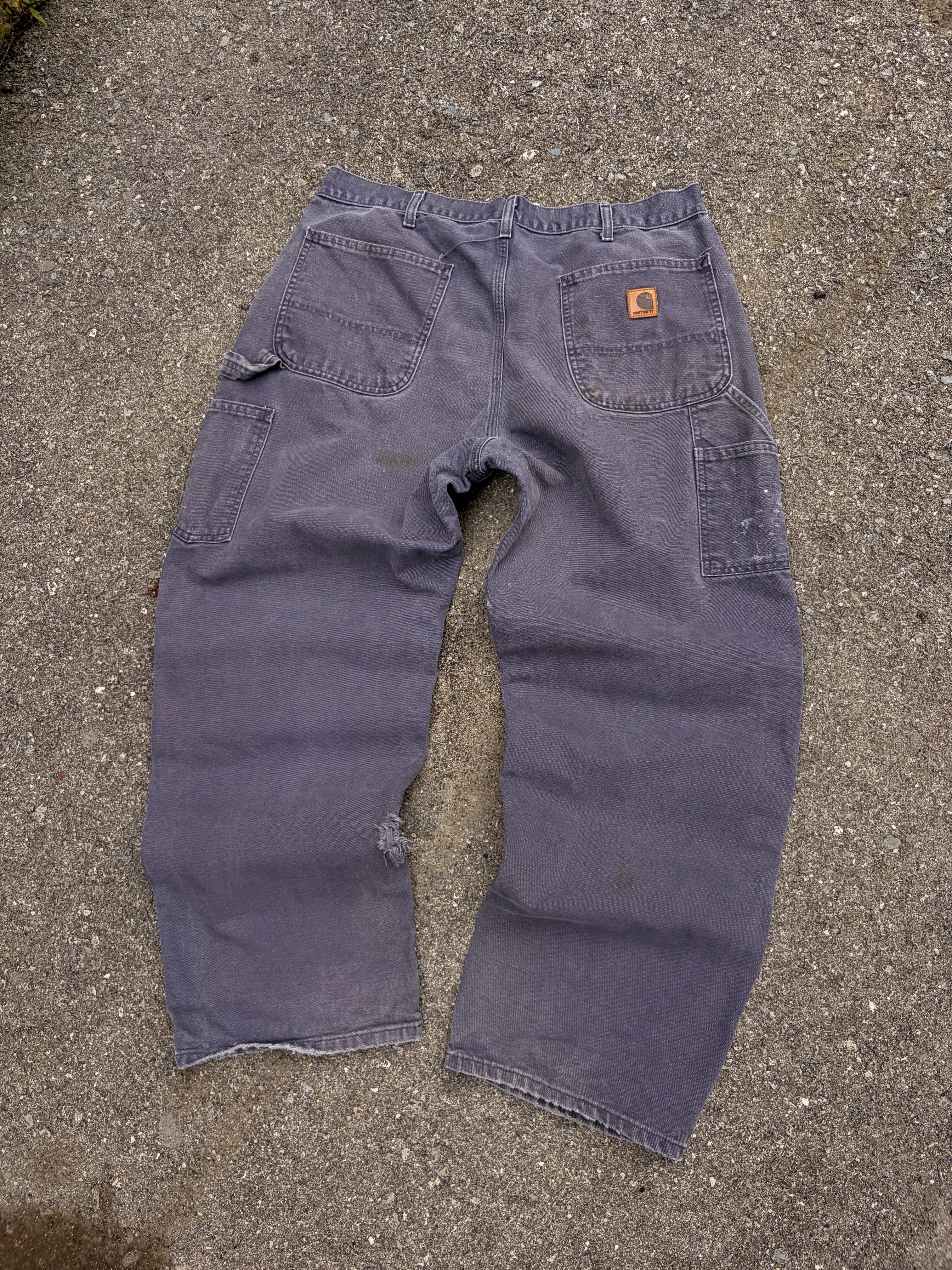 Vintage Carhartt Canvas Workwear Dungaree Fit Carpenter Pants Size 34