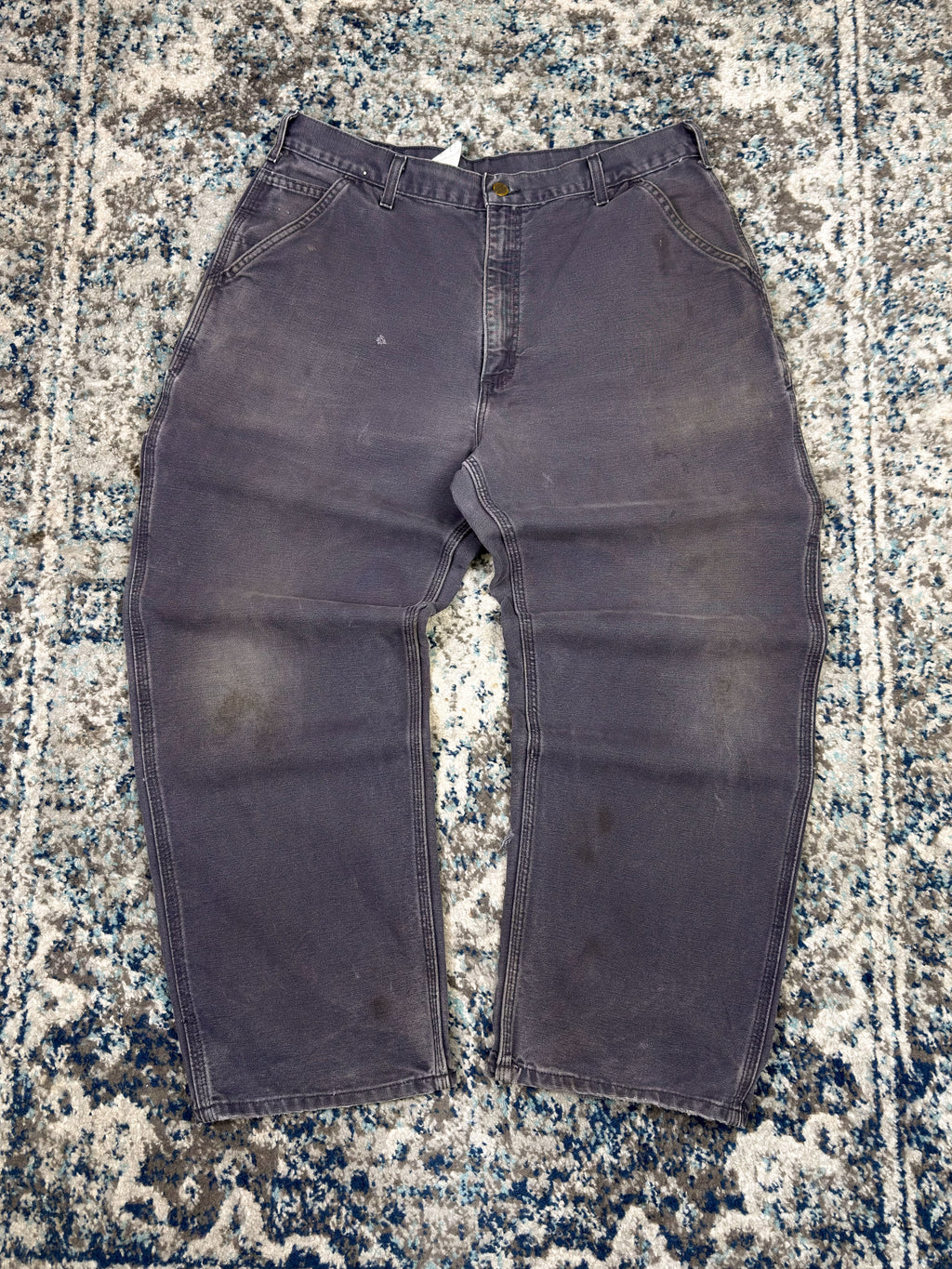 Vintage Carhartt Canvas Workwear Dungaree Fit Carpenter Pants Size 34
