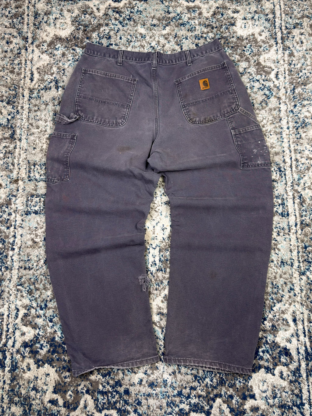 Vintage Carhartt Canvas Workwear Dungaree Fit Carpenter Pants Size 34