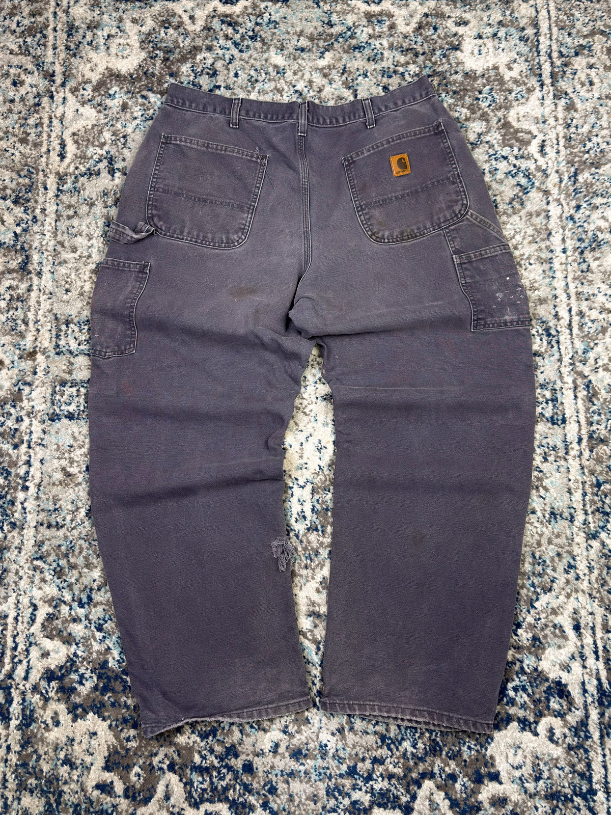 Vintage Carhartt Canvas Workwear Dungaree Fit Carpenter Pants Size 34