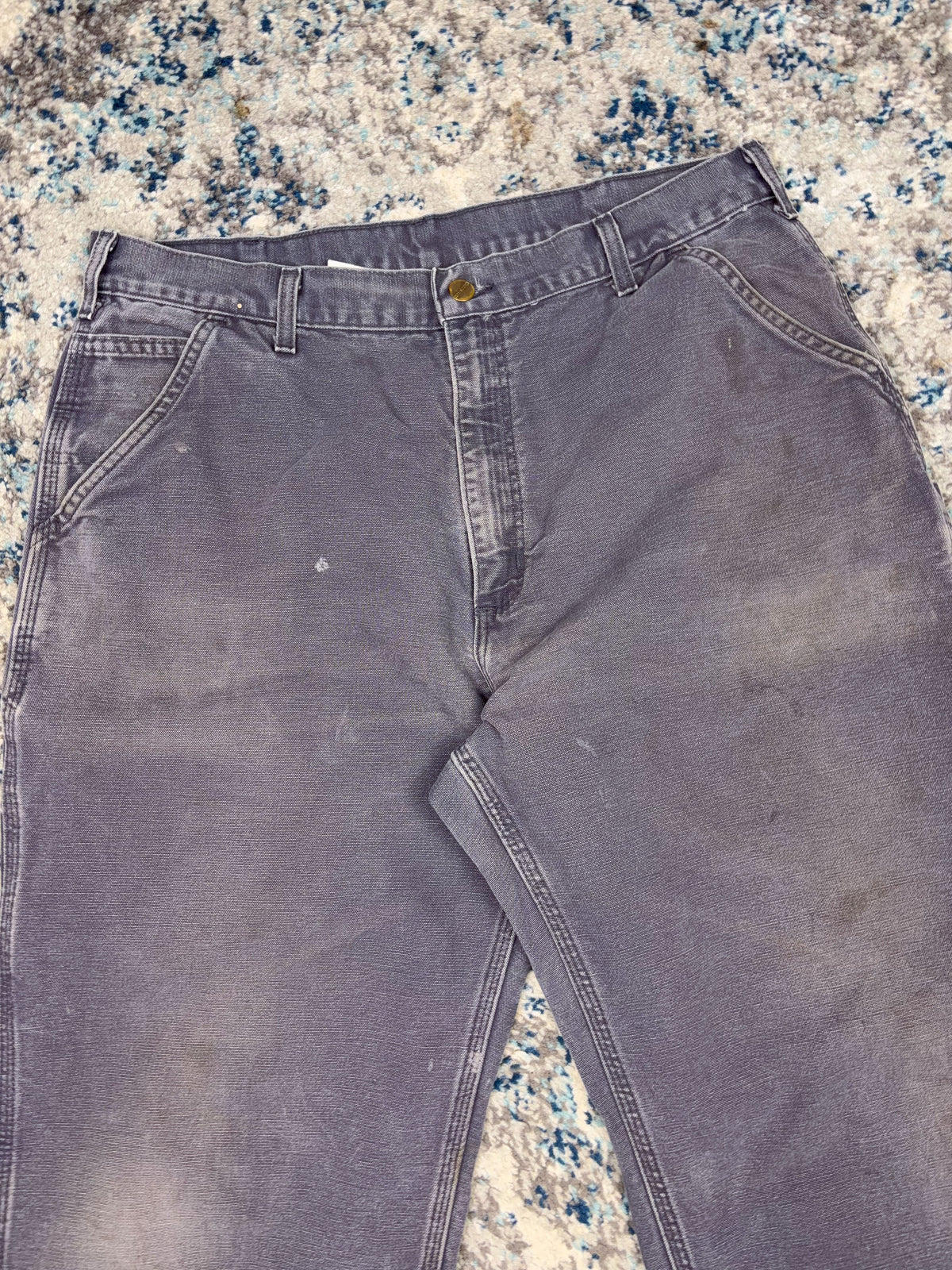 Vintage Carhartt Canvas Workwear Dungaree Fit Carpenter Pants Size 34