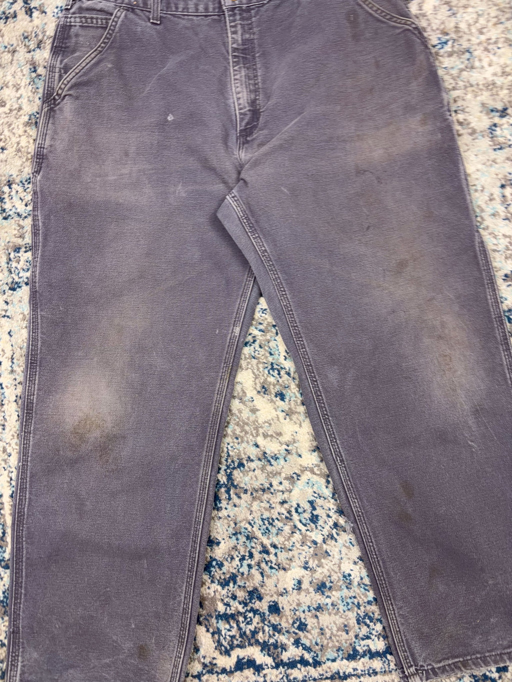 Vintage Carhartt Canvas Workwear Dungaree Fit Carpenter Pants Size 34