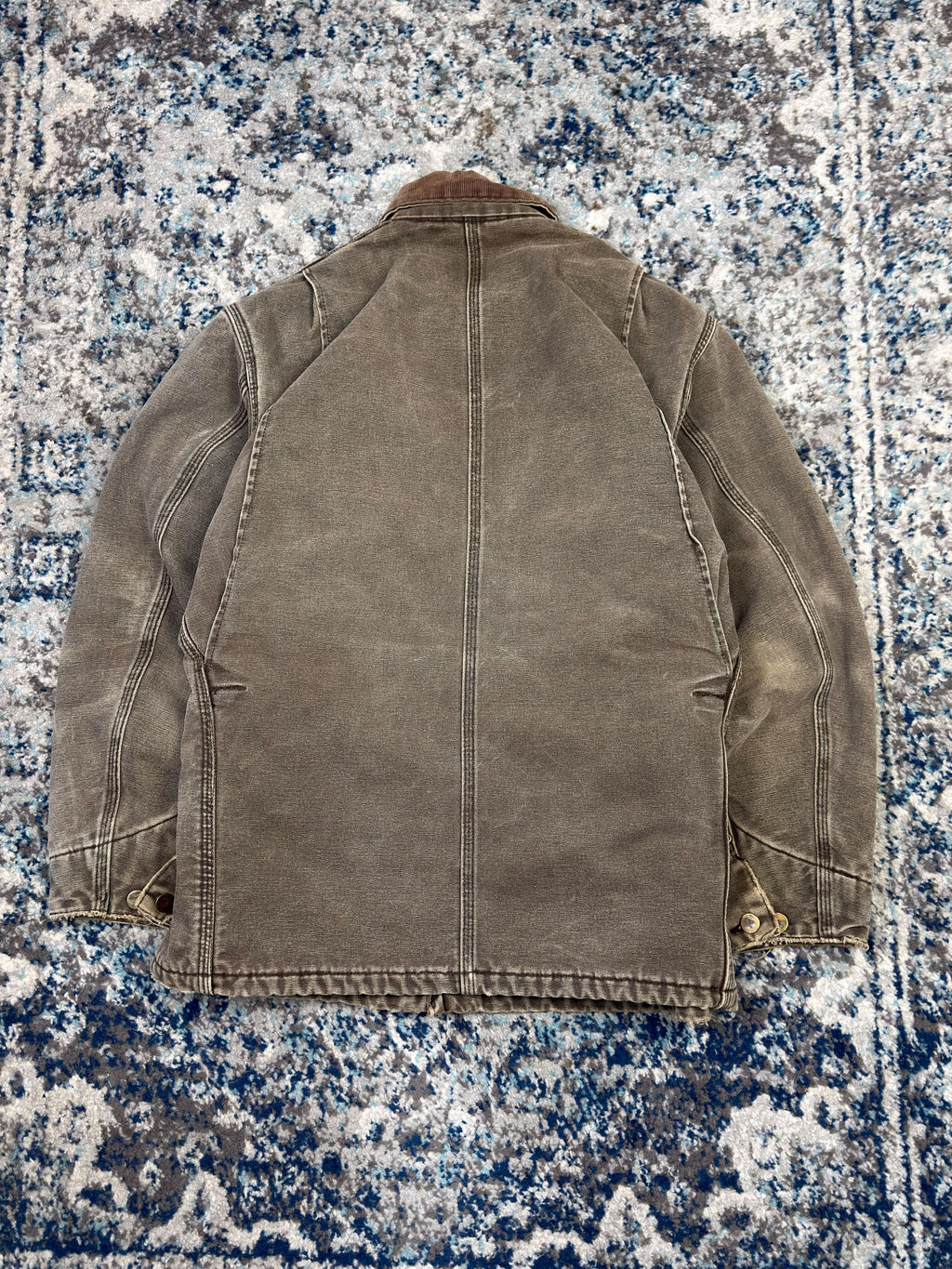 Vintage 90s Carhartt Blanket Lined Canvas Workwear Chore Jacket Size Large