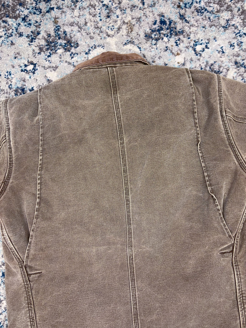 Vintage 90s Carhartt Blanket Lined Canvas Workwear Chore Jacket Size Large