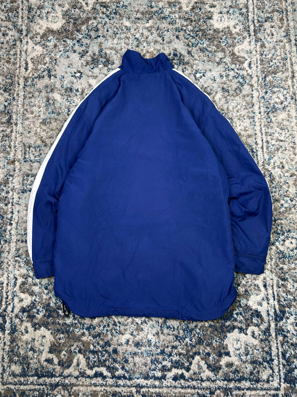 Vintage 90s Nike Quilted Lined Embroidered Mini Swoosh Full Zip Jacket Size Medium