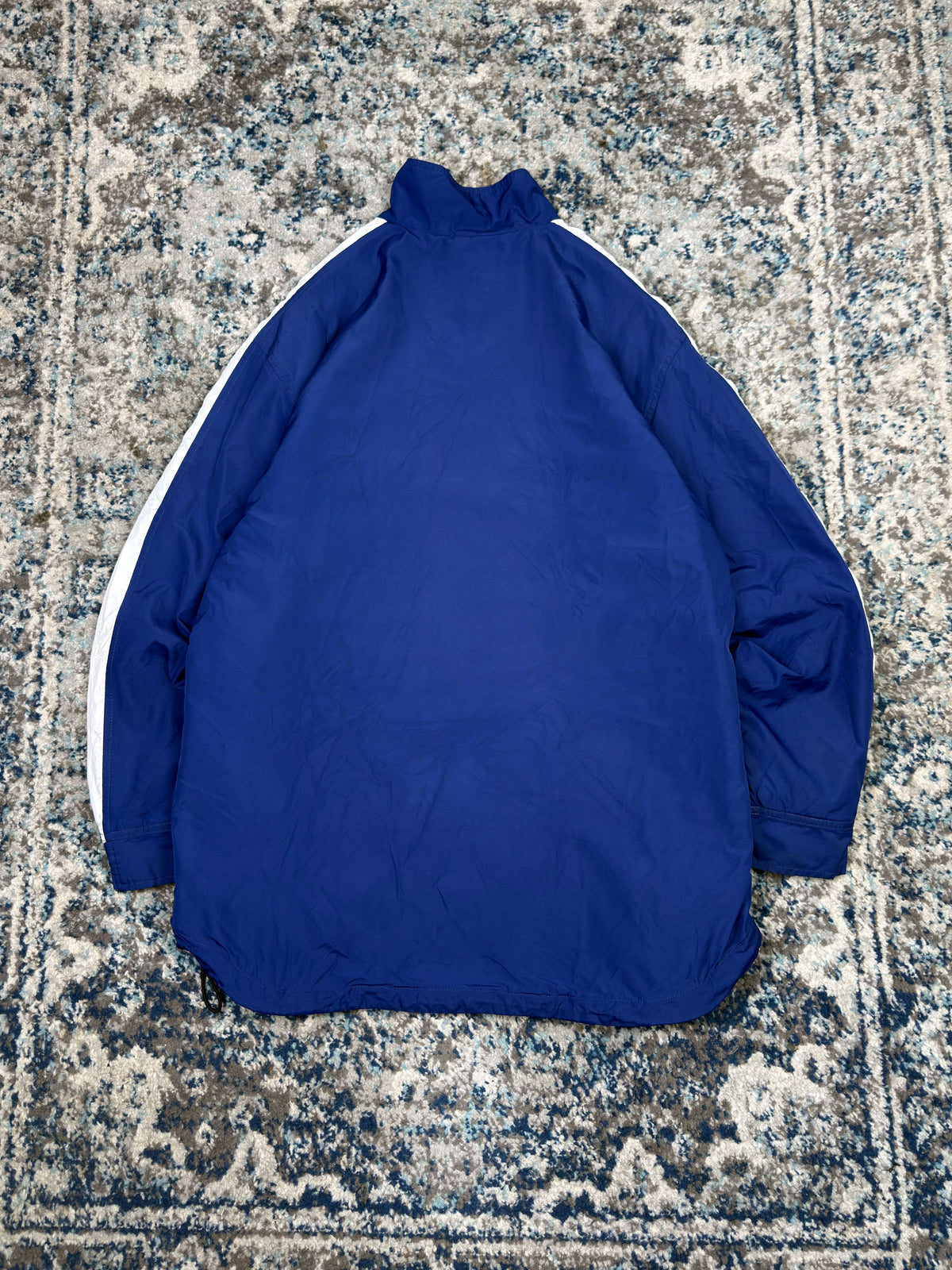 Vintage 90s Nike Quilted Lined Embroidered Mini Swoosh Full Zip Jacket Size Medium