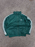 Vintage Adidas Embroidered Logo Mesh Lined Windbreaker Full Zip Jacket Size Large