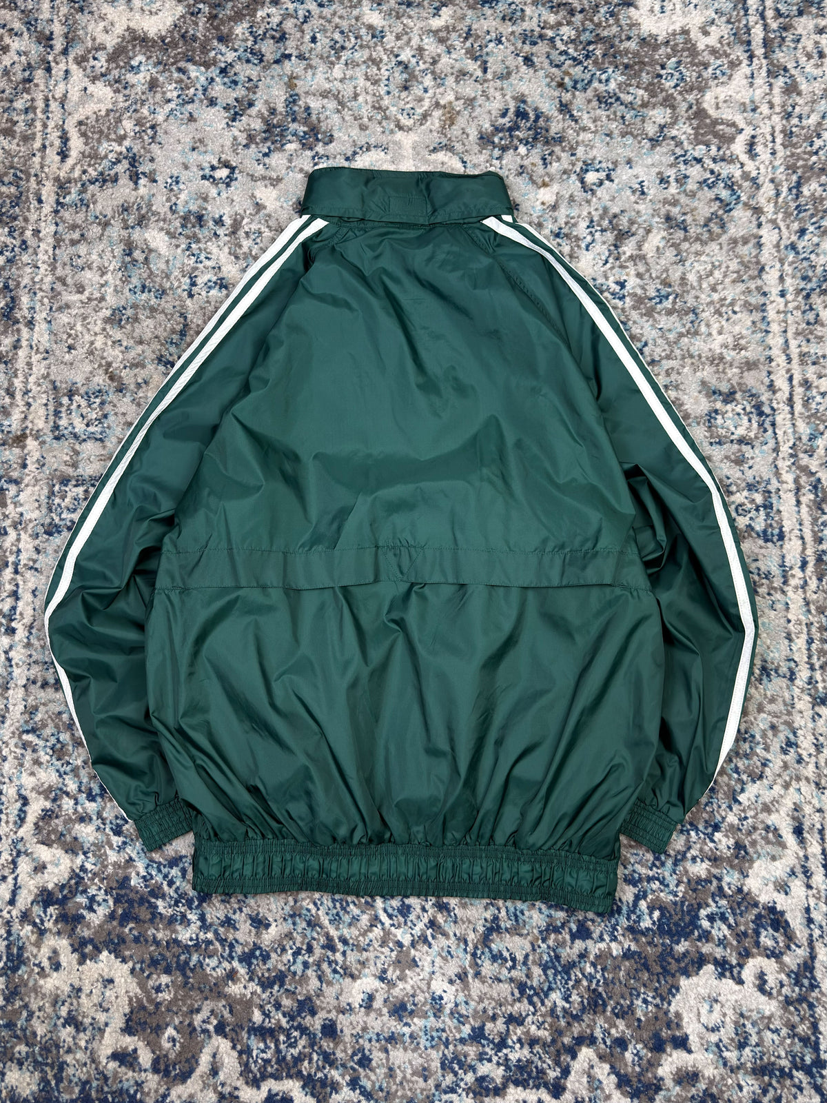 Vintage Adidas Embroidered Logo Mesh Lined Windbreaker Full Zip Jacket Size Large