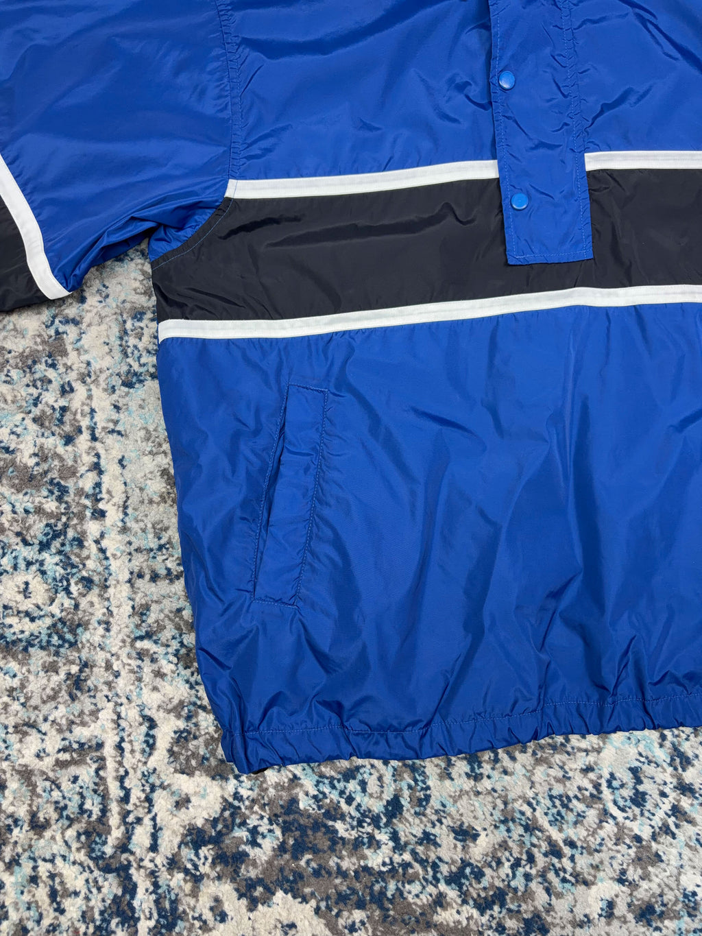Vintage Nike Embroidered Sleeve Swoosh 1/4 Zip Anorak Windbreaker Jacket Size Medium