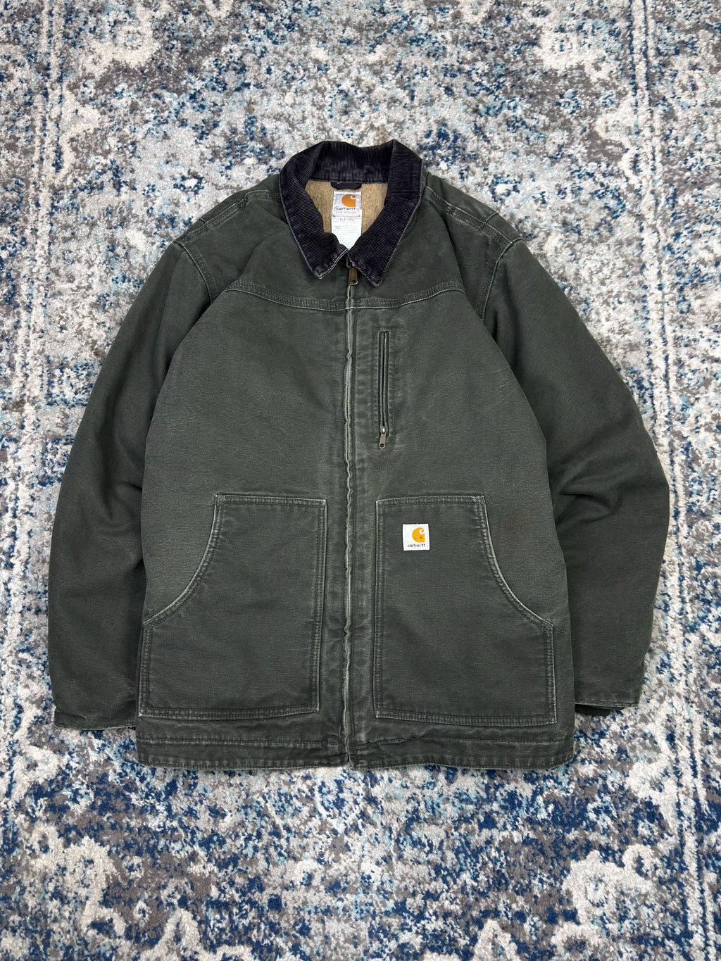 Vintage Womens Carhartt Blanket Lined Canvas Workwear Arctic Jacket Size XL
