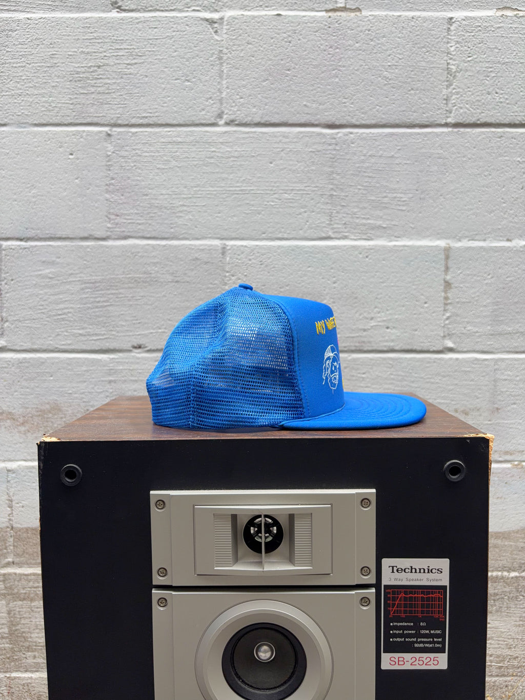Vintage My Wife Ran Off With My Best Friend... And I Miss Him Trucker Snapback Hat OSFA