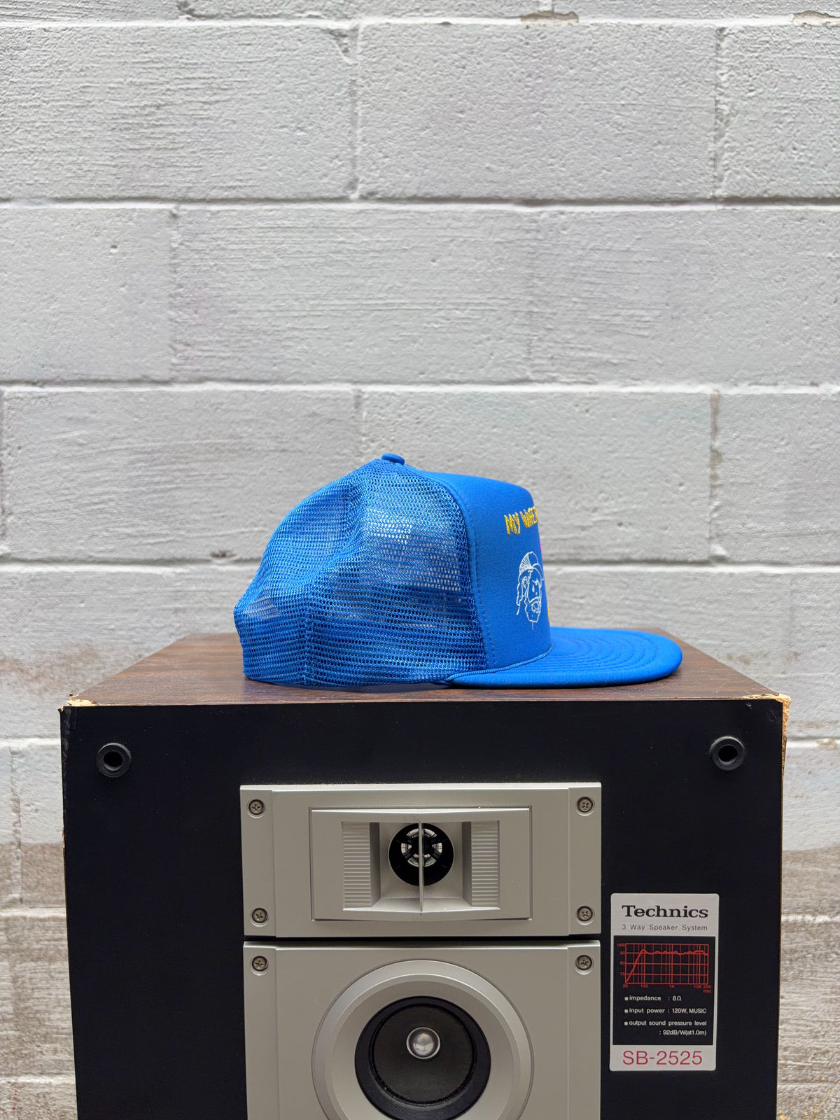 Vintage My Wife Ran Off With My Best Friend... And I Miss Him Trucker Snapback Hat OSFA