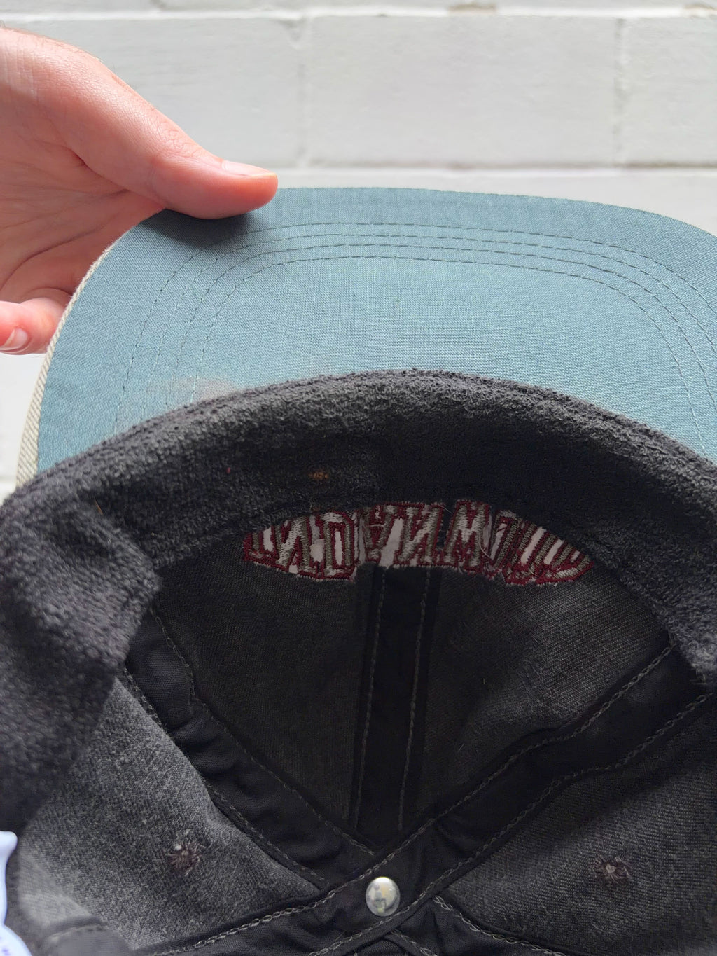 Vintage 90s Indianwood Golf Embroidered Arc Spellout Strapback Hat OSFA