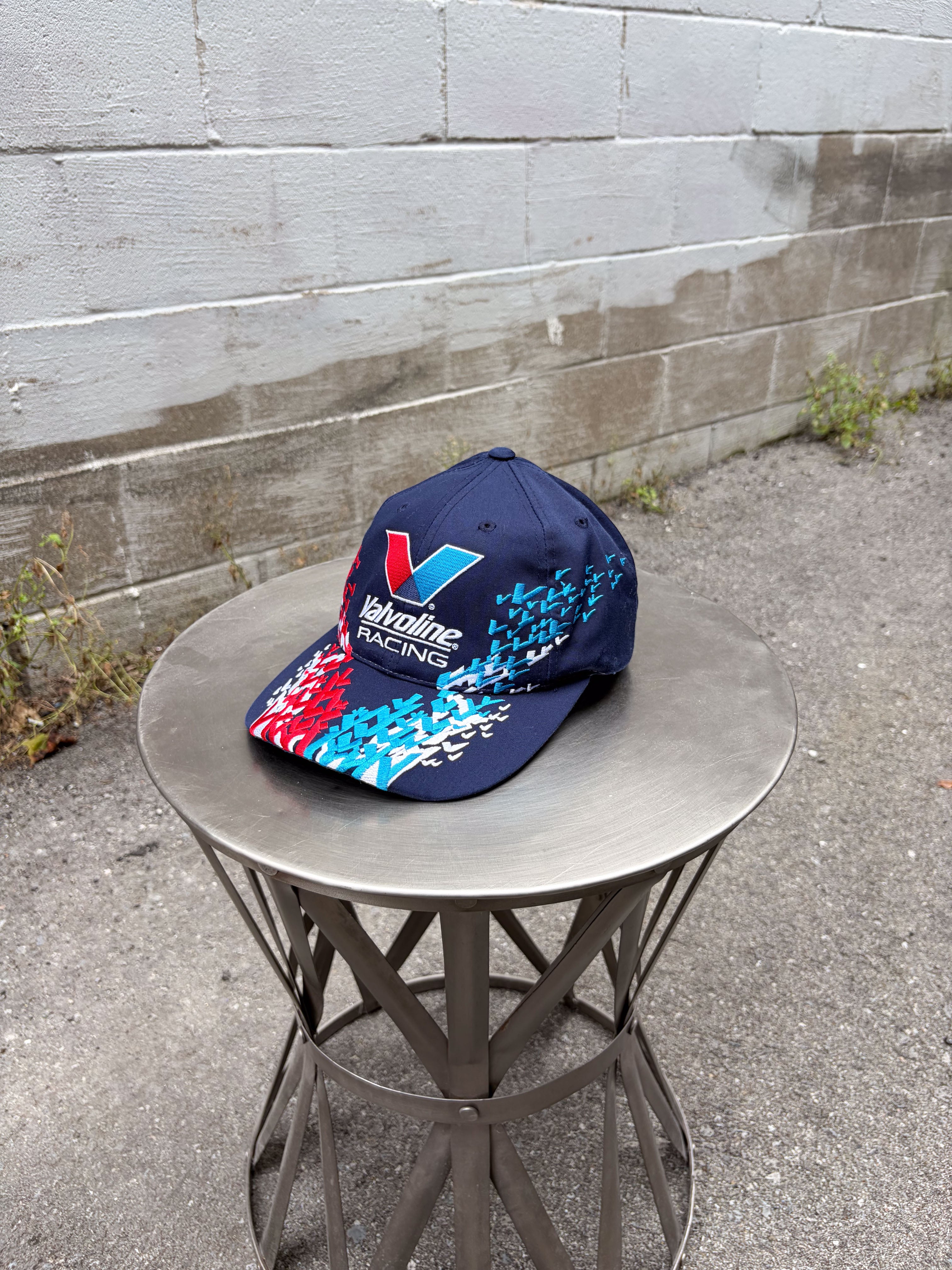 Vintage Mark Martin #6 Valvoline Racing Embroidered Logo Snapback Hat OSFA
