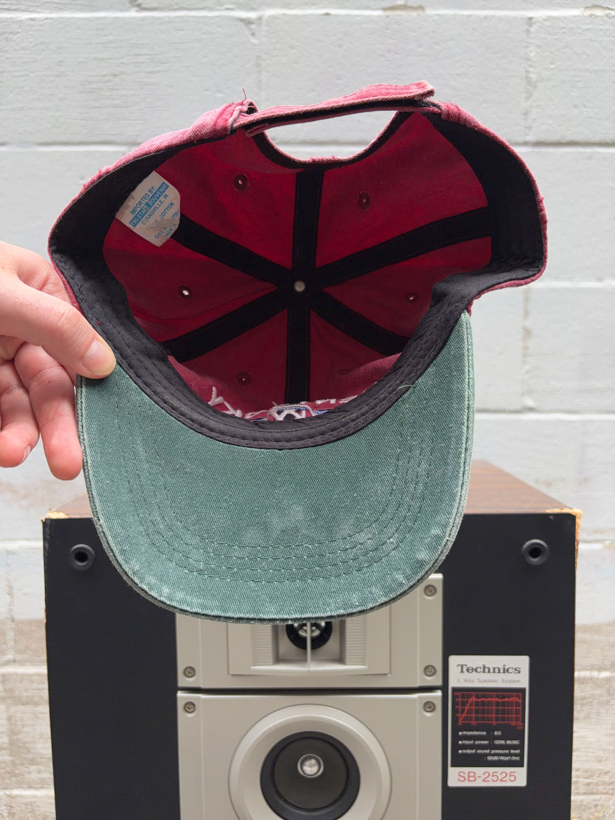 Vintage Kentucky Embroidered Spellout Destination Strapback Hat OSFA