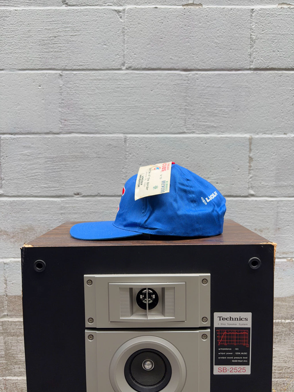 Vintage Chicago Cubs MLB Embroidered Logo Lincoln Promo Snapback Hat OSFA