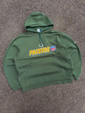 Vintage Green Bay Packers NFL Embroidered Spellout Reebok Hooded Sweatshirt Size Large
