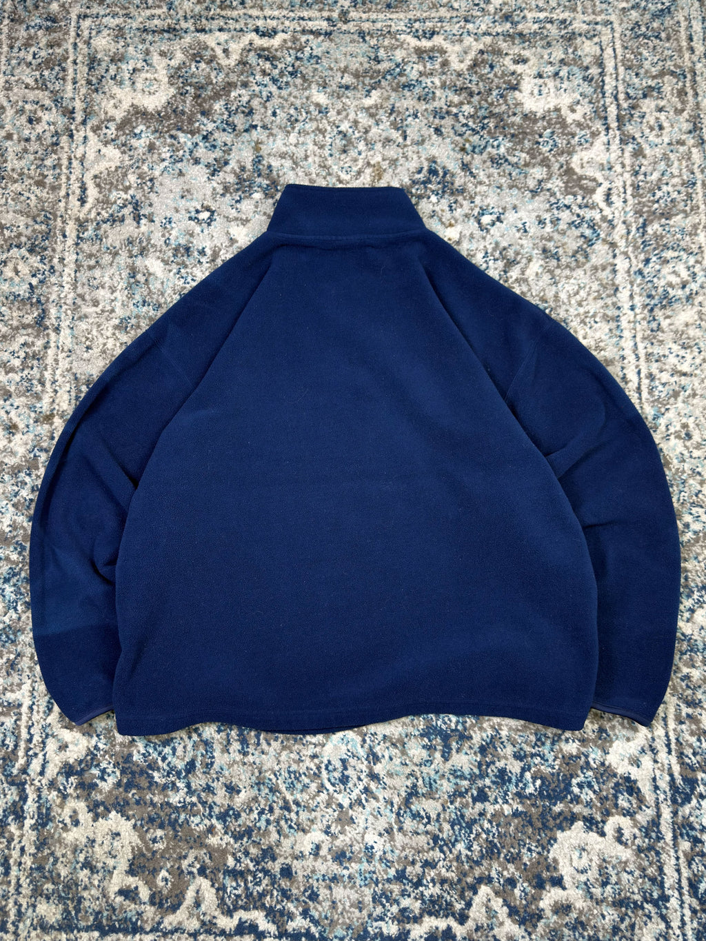 Vintage Toronto Maple Leafs NHL Embroidered Logo 1/4 Zip Fleece Sweatshirt Size Large