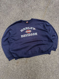 Harley Davidson Classic Logo Spellout Graphic Sweatshirt Size 2XL