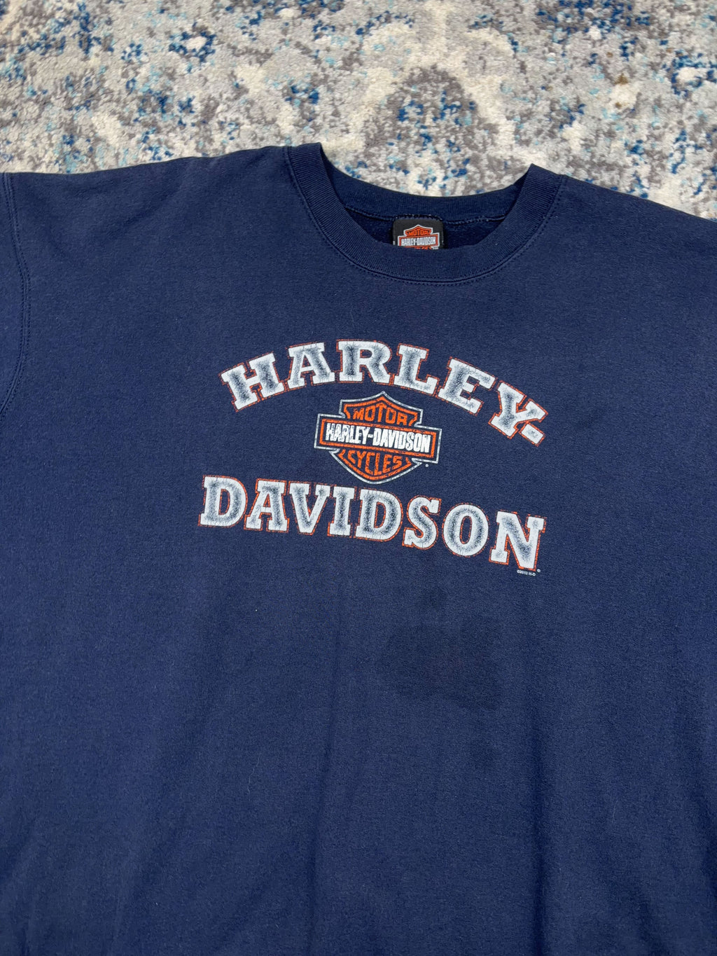 Harley Davidson Classic Logo Spellout Graphic Sweatshirt Size 2XL