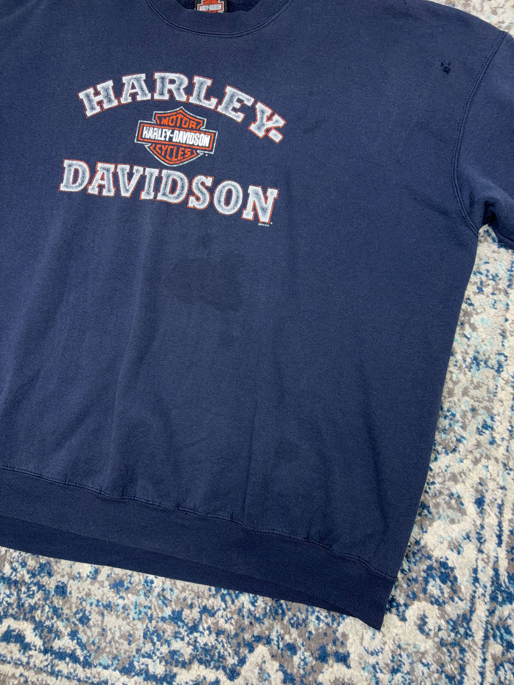 Harley Davidson Classic Logo Spellout Graphic Sweatshirt Size 2XL