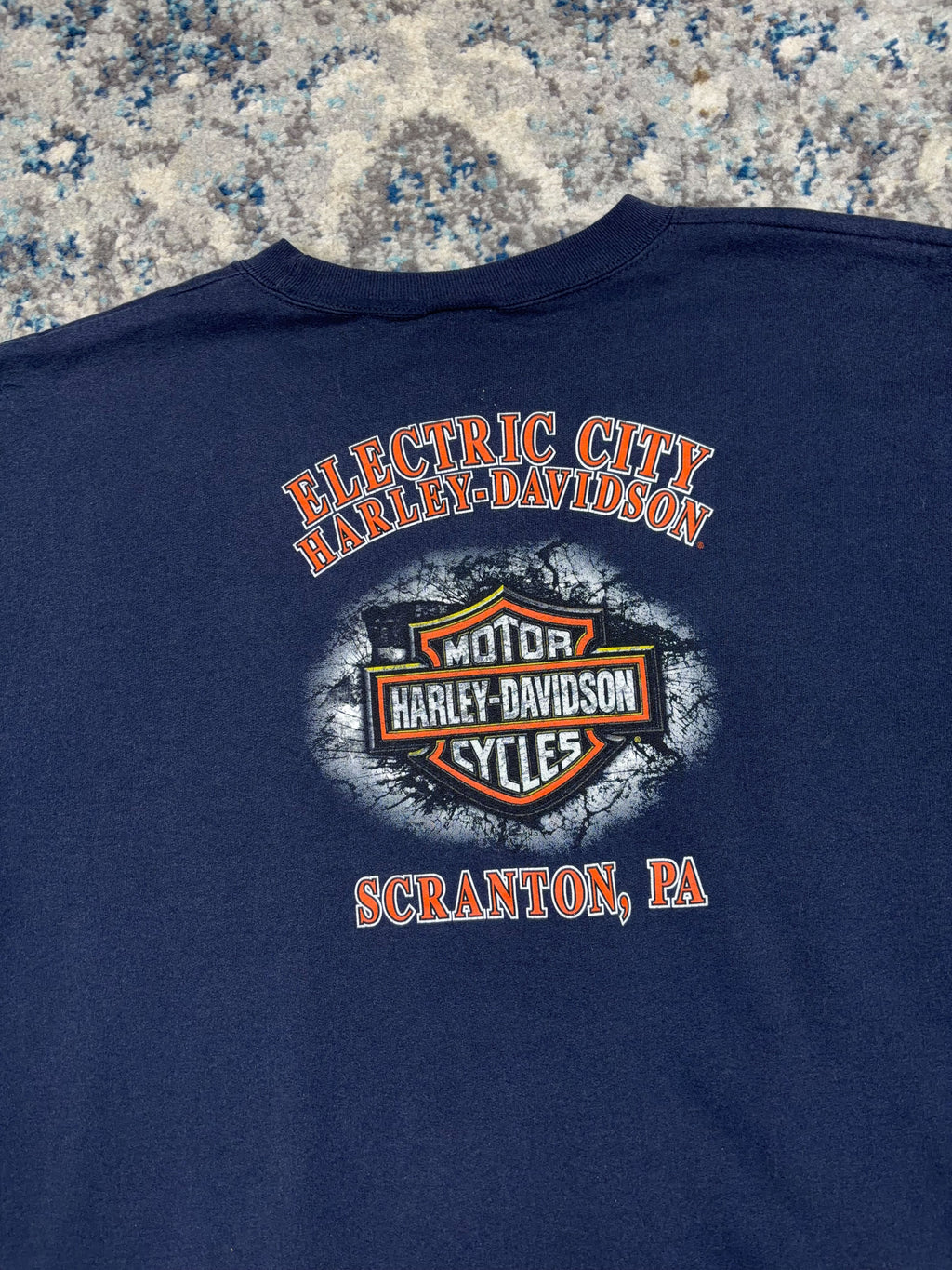 Harley Davidson Classic Logo Spellout Graphic Sweatshirt Size 2XL