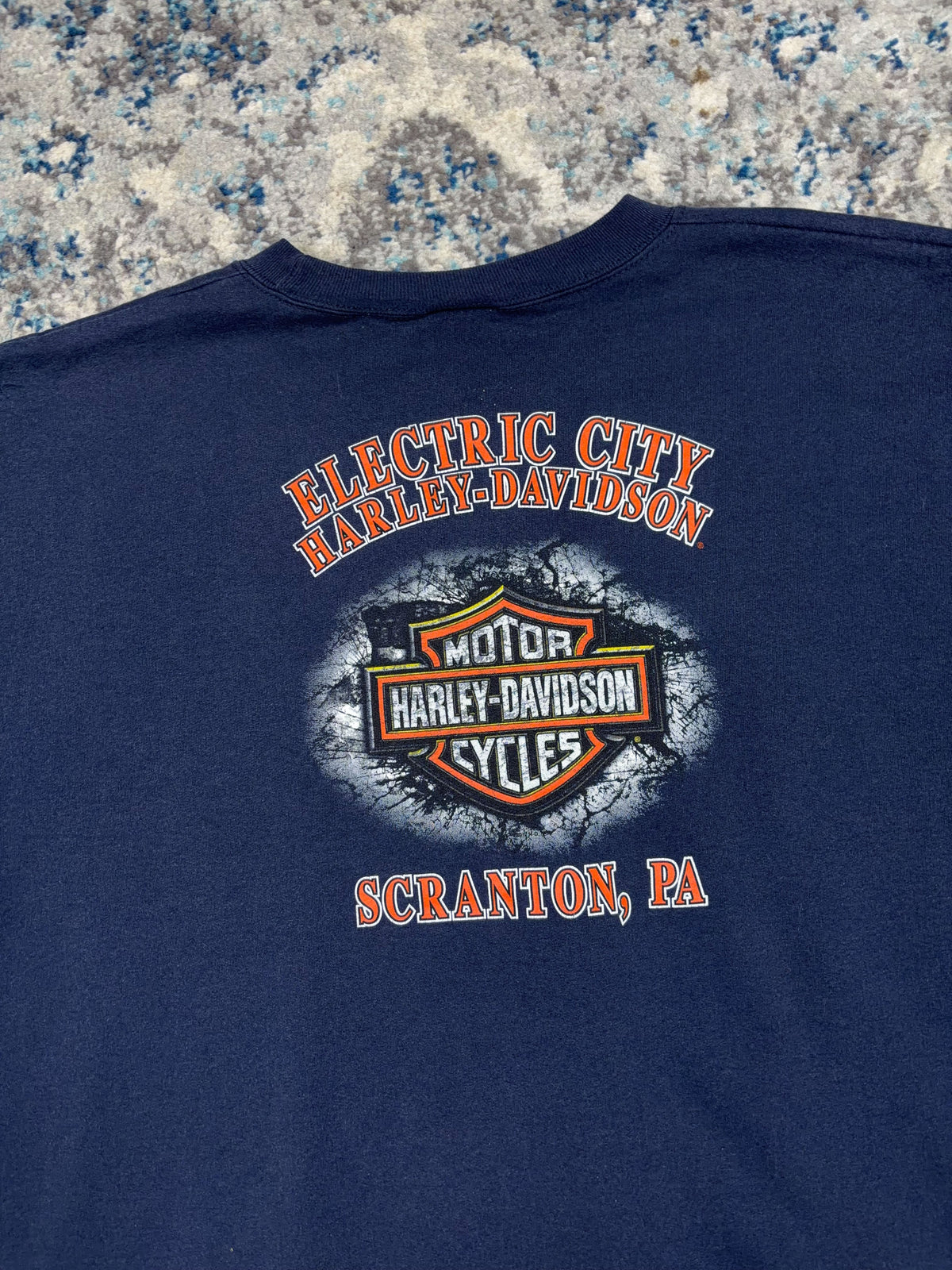 Harley Davidson Classic Logo Spellout Graphic Sweatshirt Size 2XL