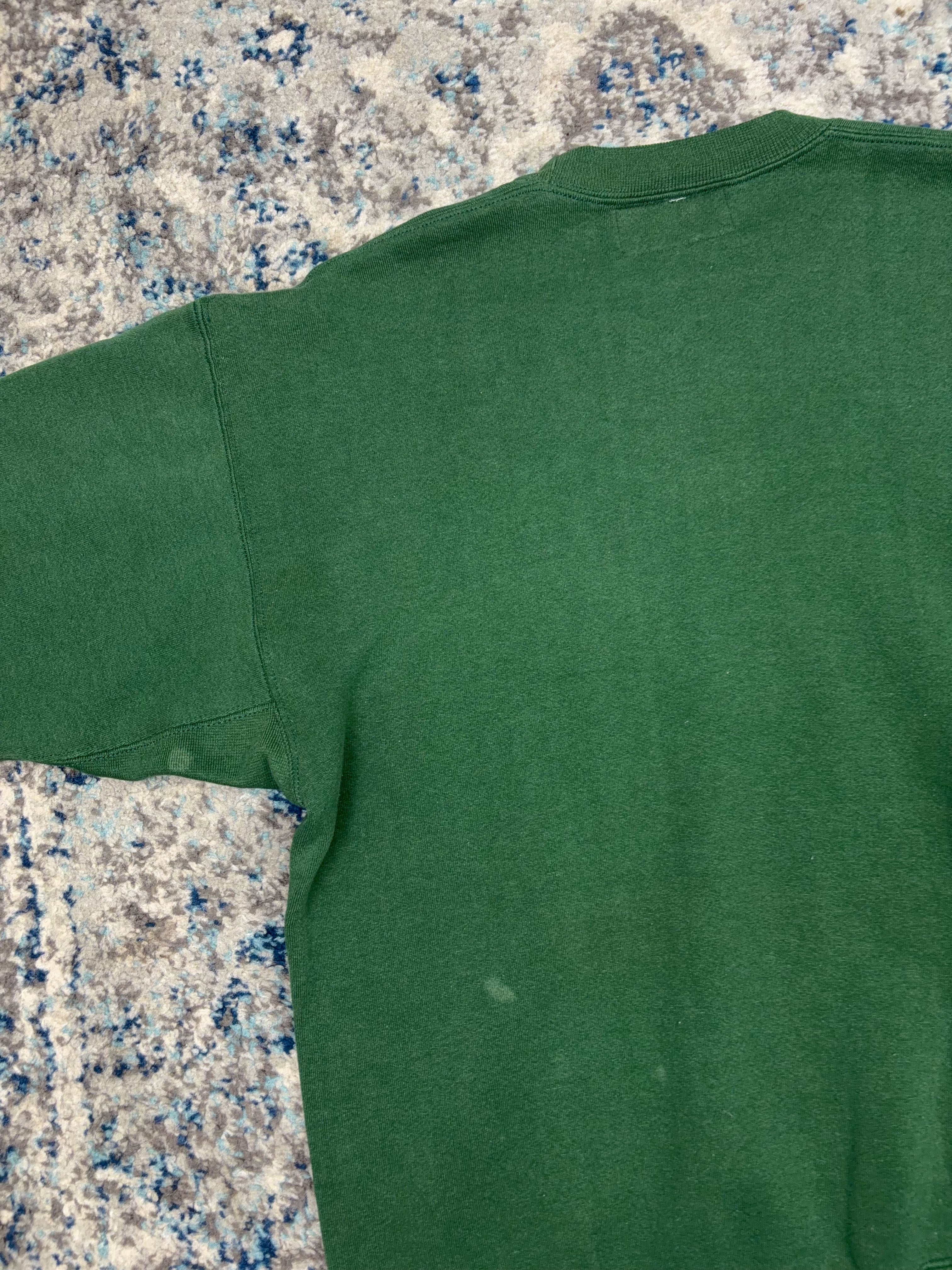 Vintage 90s Michigan State Spartans NCAA Graphic Spellout Hockey Sweatshirt Size Large