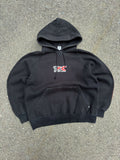 Vintage T&C Surf Designs Graphic Logo Spellout Hooded Sweatshirt Size Medium