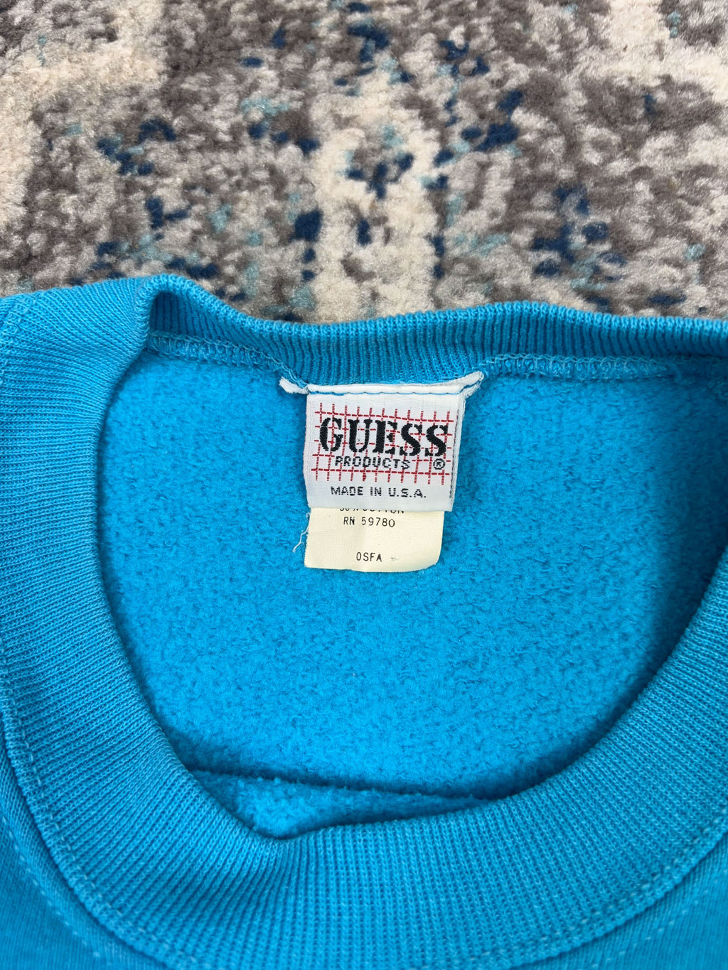 Vintage 90s Guess Jeans Embroidered Spellout Crewneck Sweatshirt Size XL