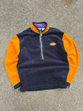 Vintage Reebok Embroidered Logo 1/2 Zip Pullover Fleece Sweatshirt Size Medium