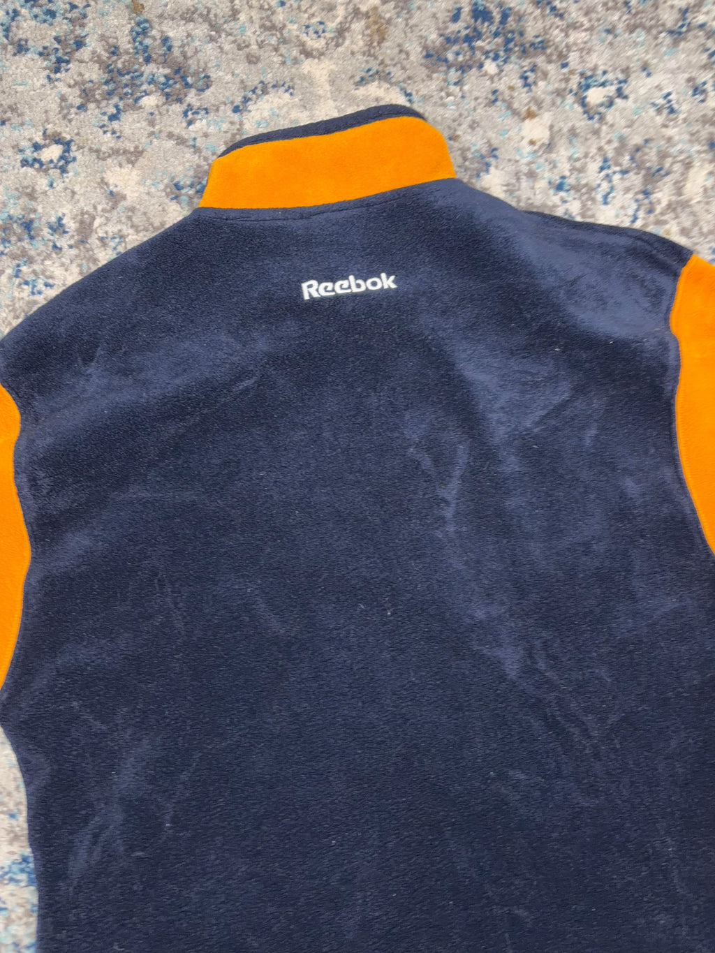 Vintage Reebok Embroidered Logo 1/2 Zip Pullover Fleece Sweatshirt Size Medium