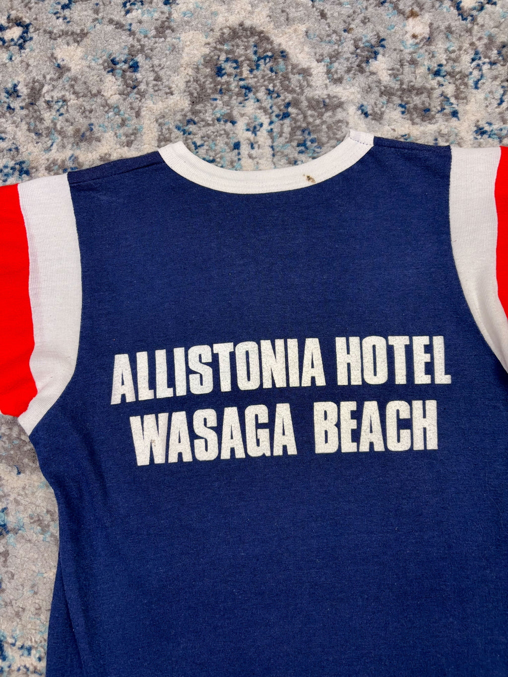 Vintage 80s/90s Allistonia Academy F.A. NCAA T-Shirt Style Jersey Size Small