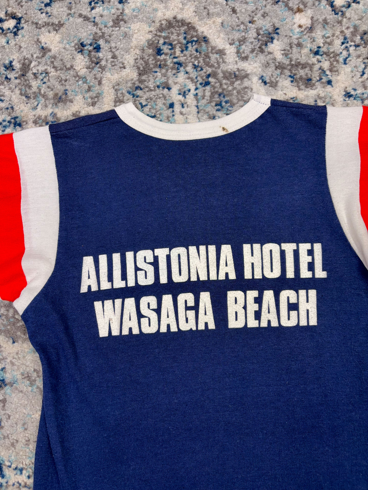 Vintage 80s/90s Allistonia Academy F.A. NCAA T-Shirt Style Jersey Size Small