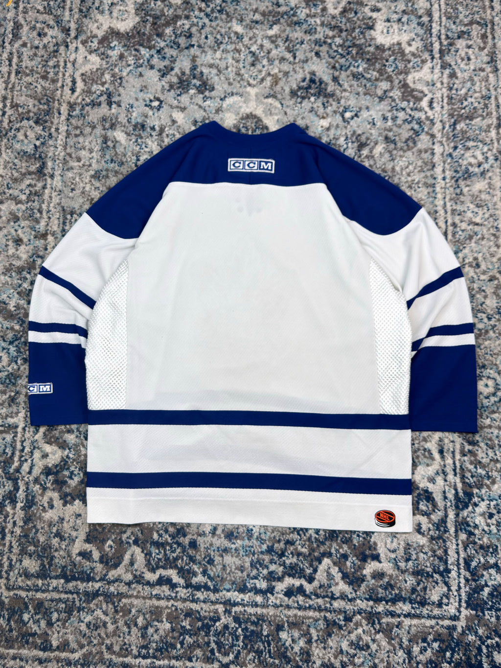 Vintage Toronto Maple Leafs NHL Stitched Logo CCM Away Hockey Jersey Size XL