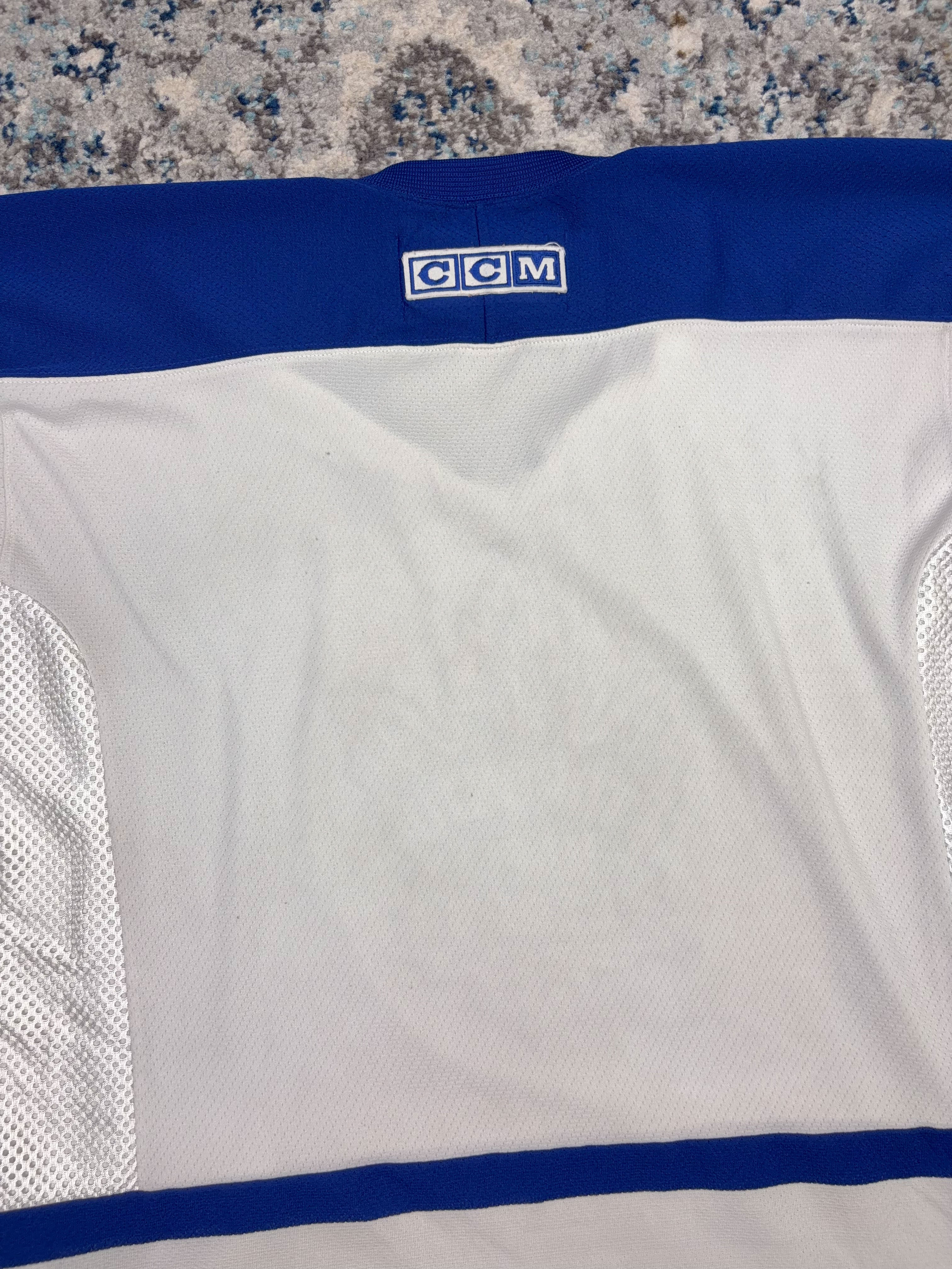 Vintage Toronto Maple Leafs NHL Stitched Logo CCM Away Hockey Jersey Size XL