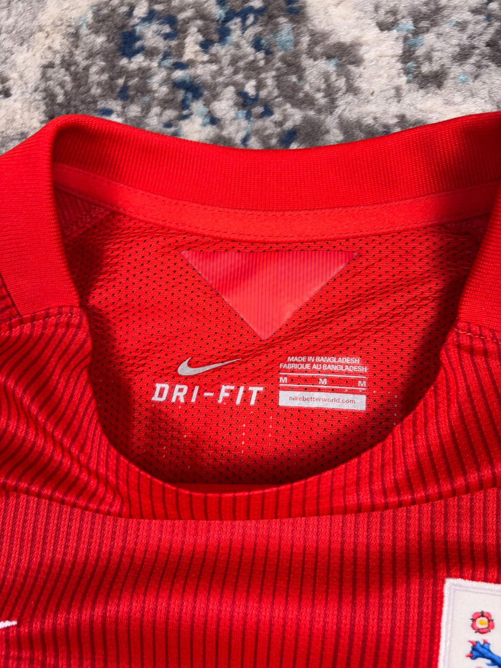 2014-15 Steven Gerrard #4 England FC Away Nike Lion Crest Football Jersey Size Medium